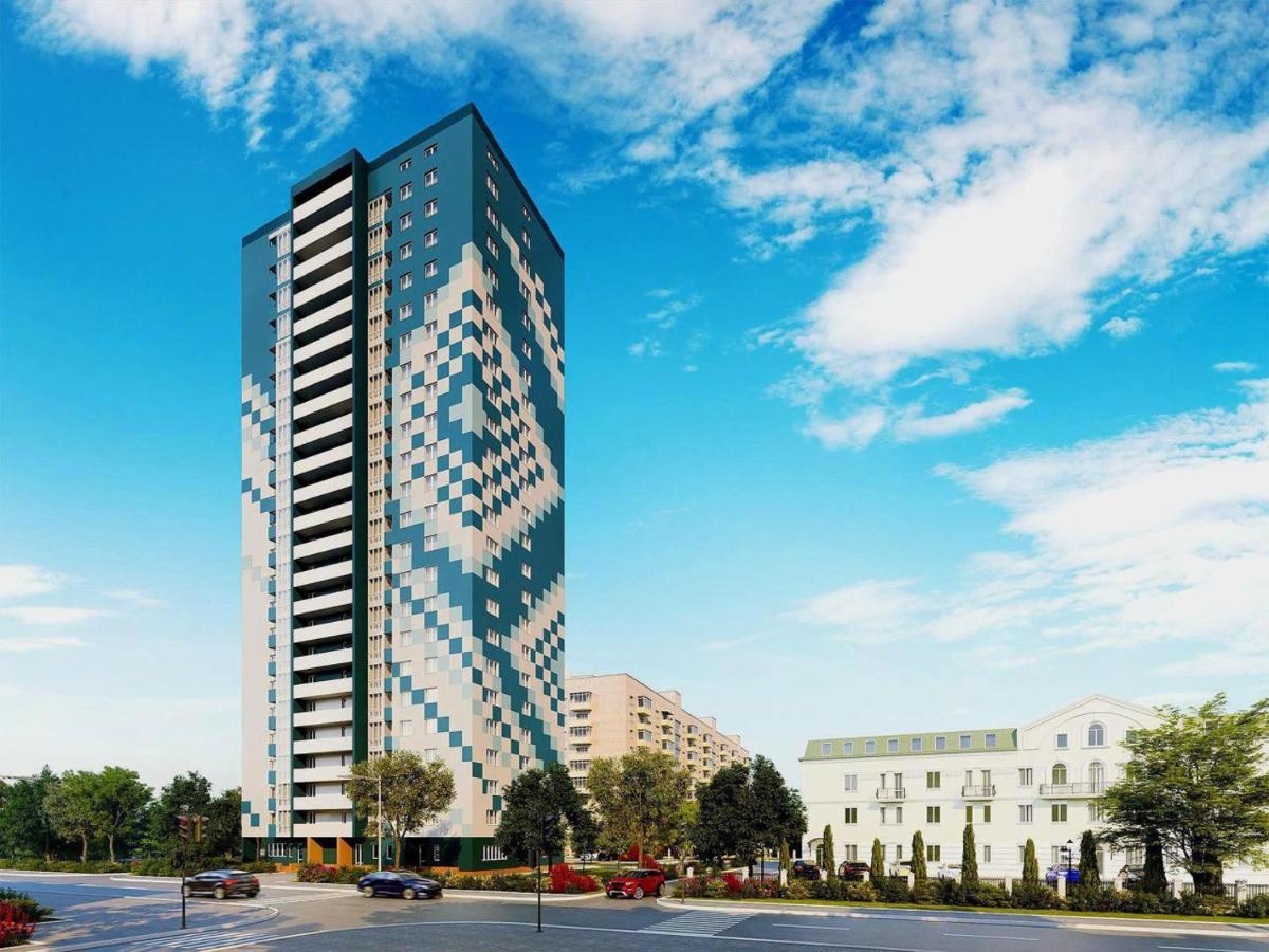 Небольшой Пентхаус С Прекрасным Видом На Город Kiev Luaran gambar